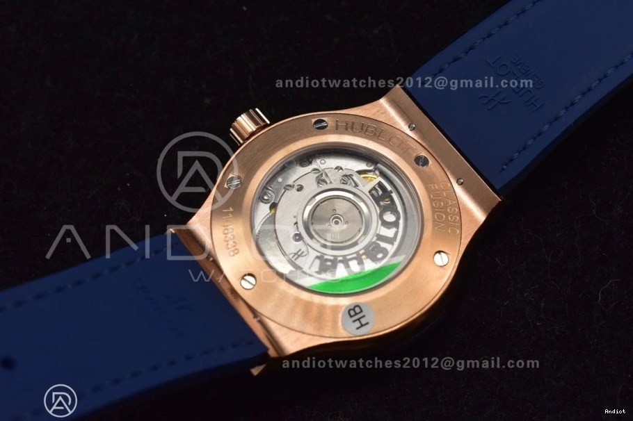 Diamond Classic Strap Best Fusion on Blue Dial Blue with Edition SS HBF Bezel Gummy 1:1 A2892 45mm 1203